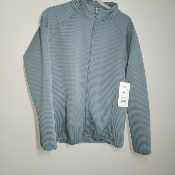 NWT Women Blue lightweight spandex jacket. - Picture 1 of 4